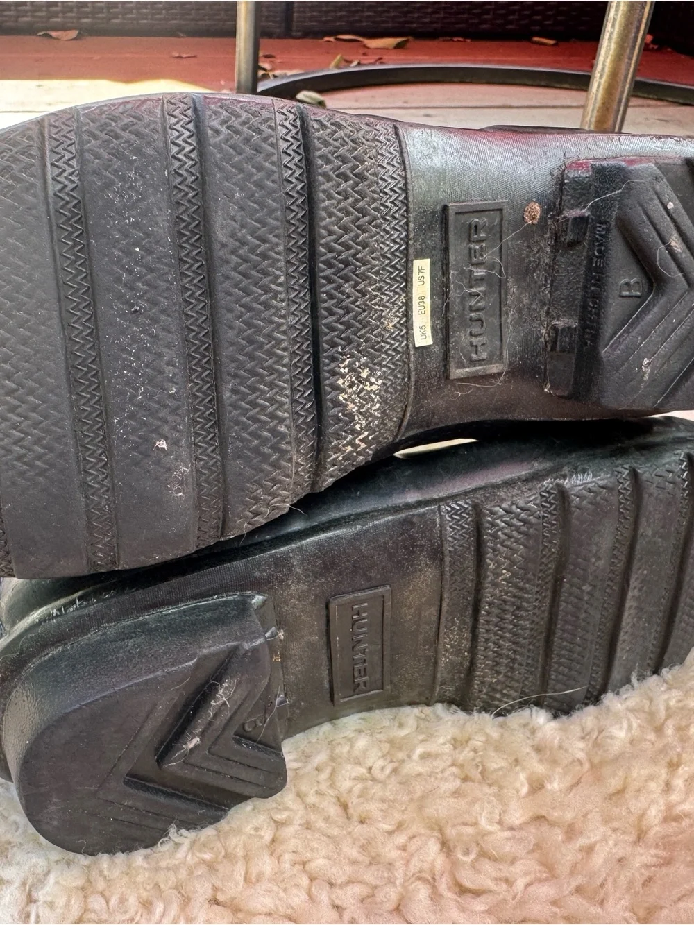 Hunter waterproof rubber